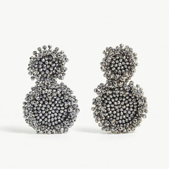 BaubleBar Gem Rianne Drop Earrings Silver - Picture 1 of 3